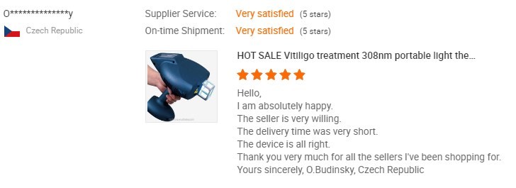 XeCI Lamp Excimer Laser Technology Vitiligo Machine 16cm2 Spot 308nm