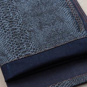 Buy cheap 11oz 3 1 rht Snake Skin Print Elastic Stretchy Jeans Material product