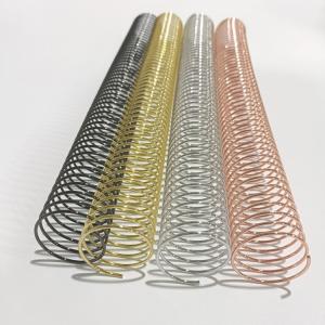 China 1 1/2'' Colored Wire Spiral Binding Coil , Stationery Steel Spiral Binding on sale