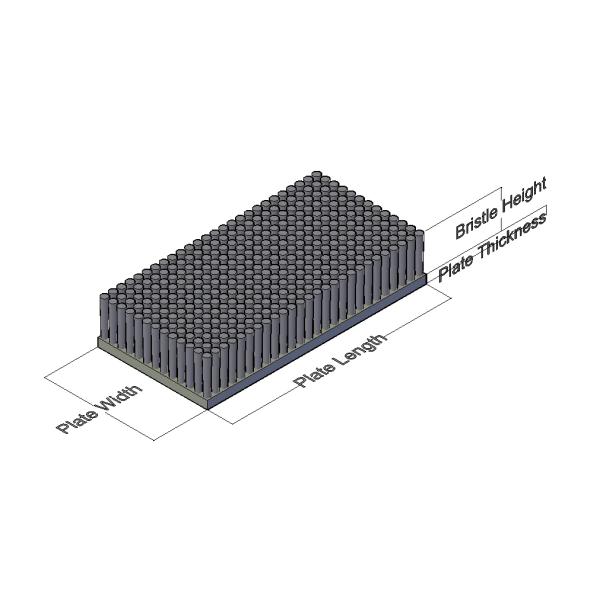 Industrial Wire Flexible Plate Lath Brushes Bristle For CNC Machine Deburring