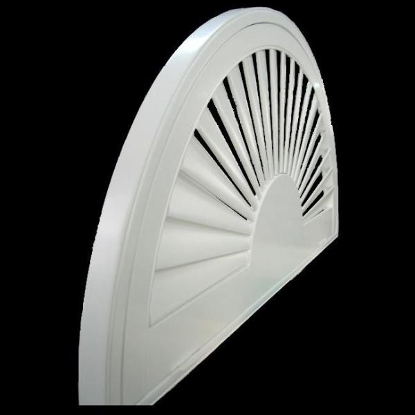 Quality indoor 100% basswood special shapes shutters for windows with standard tilt bar or hidde for sale