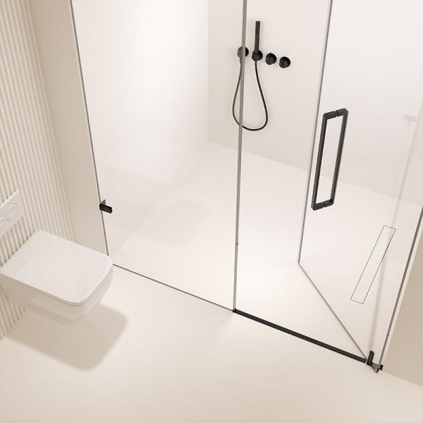 12mm Thickness Frameless Shower Enclosure ISO9001 Frameless Sliding Shower Doors