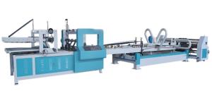 China ISO Auto Folder Gluer Machine , 4 6 Corner Corrugated Box Folding Machine on sale