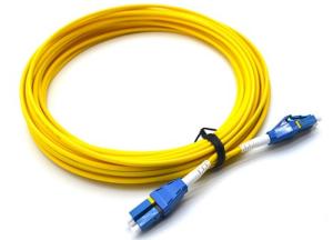 Buy cheap 10M LC UPC To LC UPC Single Mode Patch Cord Flat Clip Uniboot Duplex OS2 500 Cycles product