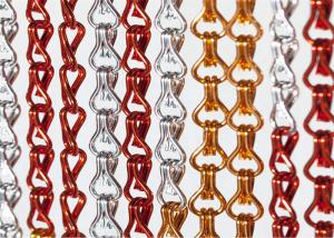 Buy cheap 2MM Decorative Aluminum Metal Mesh Curtain Chain Drapery Fabric product