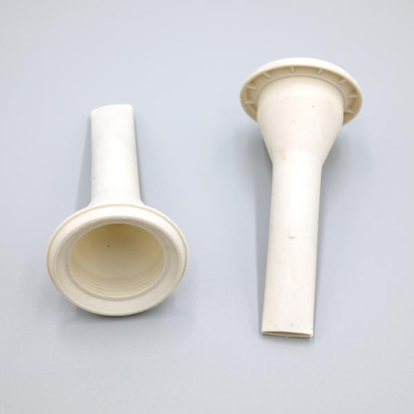 Gray Large Size Plastic Flat Head Sealant Nozzle for Plastic Cartridges