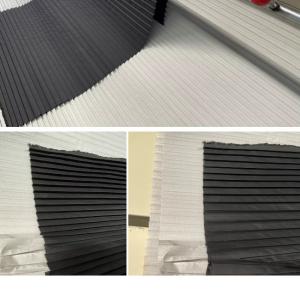 Textile Pleat Paper Fabric 40gsm Curtain Shade Computer Controlled Garment