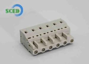 Buy cheap 7.50mm Double Levels Pluggable Terminal Block Header For PCB PA66 Male Sockets 2-16P product