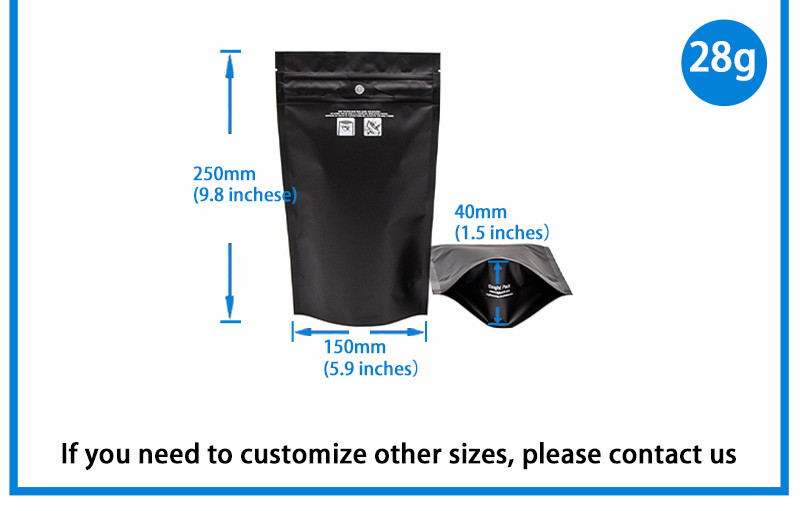 Custom Child-Proof Odorless Zip Mylar Pouches For Tobacco / Cigarette Storage