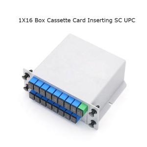 Buy cheap FTTH Cassette Type Fiber Optic Coupler PLC Splitter Lgx ABS Box Module Inserted Type product