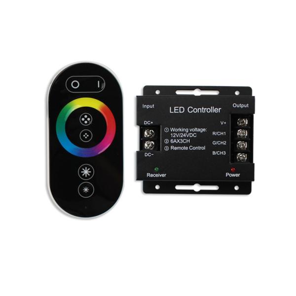 Quality 18A Touch Screen LED RGB Strip RF Controller For LED Strip Light for sale