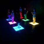 Jumping LED Dance Floor Tile Jumping Grid Interactive Game For Amusement Park