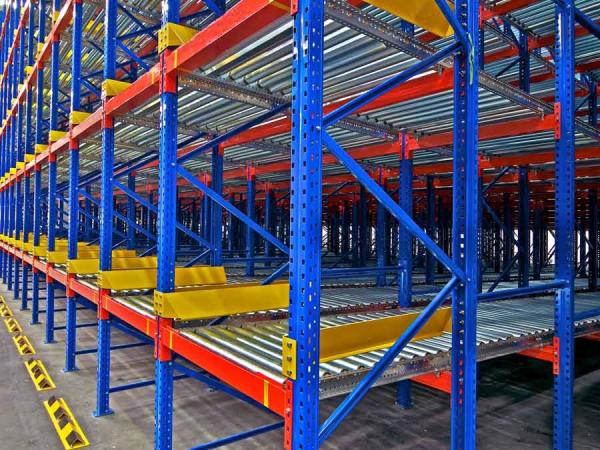 Quality ODM Gravity Flow Racks Shelving For Warehouse Power Coated for sale
