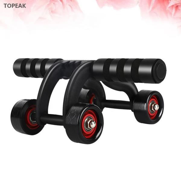 Quality single 4 double ab wheel roller core abdominal workout ab roller for women for sale