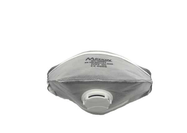 Quality Safety FFP2 N95 Respirator Mask Anti Dust And Virus Gray Color With Valve for sale