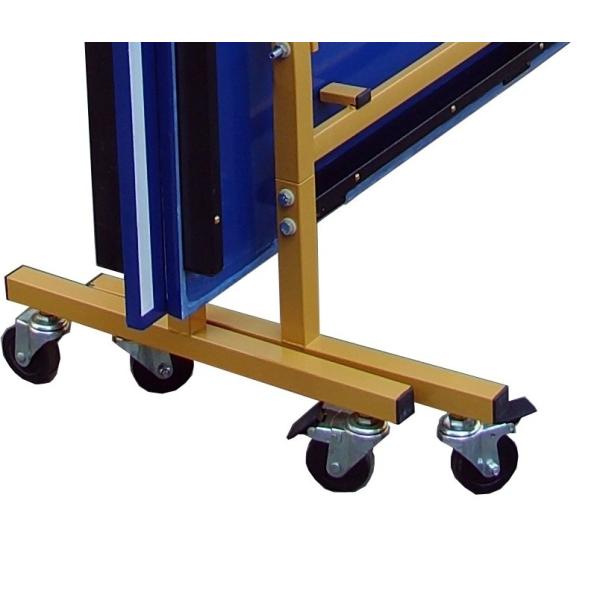 Indoor Outdoor Table Tennis Table , Blue Folding Ping Pong Table For Competition