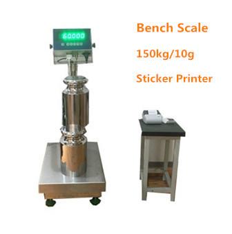 Quality WF4050 platform scale 150kg/10g 50g Industry STAINLESS STEEL Weighing bench Scale 40*50CM Bench Scale 220VAC with dispaly for sale