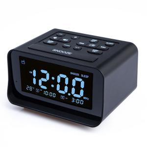 Buy cheap Rechargeable Digital Alarm Clock Radio Portable With Temperature Sensor product