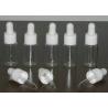 Buy cheap White Cap Glass Clear Eye Dropper Bottles 20ml 30ml 50ml With Accurate Scale from wholesalers