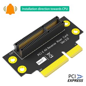 Buy cheap Reverse 90 Degree PCI-E 3.0 4X Slot To PCIe X4 Adapter Riser Card For 2U Server Case product
