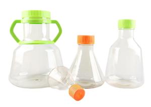 Buy cheap Laboratory Plastic Flask High Efficiency Erlenmeyer Flasks Vent Cap Filter Cap product