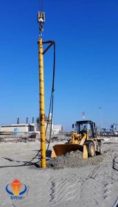 High Efficiency Vibroflot Drive Pile Machine For Big Space Sand Piling