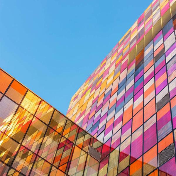 Quality 1.38m X 30m Building Window Film 2mil Colorful Decorative Window Film for sale