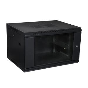 China Dual AC Cooling Fans Wall Mount Server Cabinet , Ventilation 6U Rack Cabinet on sale