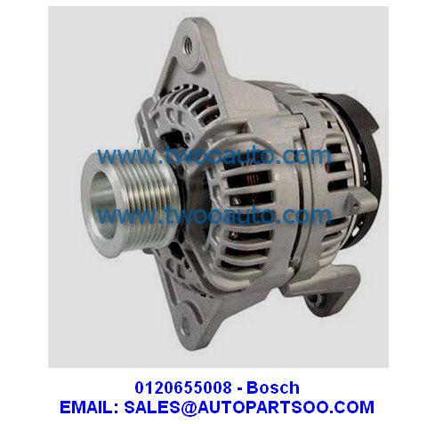 Quality 0120655008 0124655008 - Bosch Alternator 24V 110A (Pulley 8S) 0 120 655 008 for sale