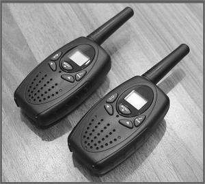 China 1 watt T628 long range mobile radio walkie talkie pair black color on sale