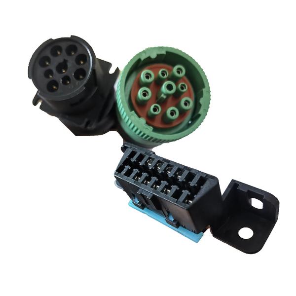 Quality Practical OBD2 J1939 Extension Cable ABS PVC Material Length 30CM for sale