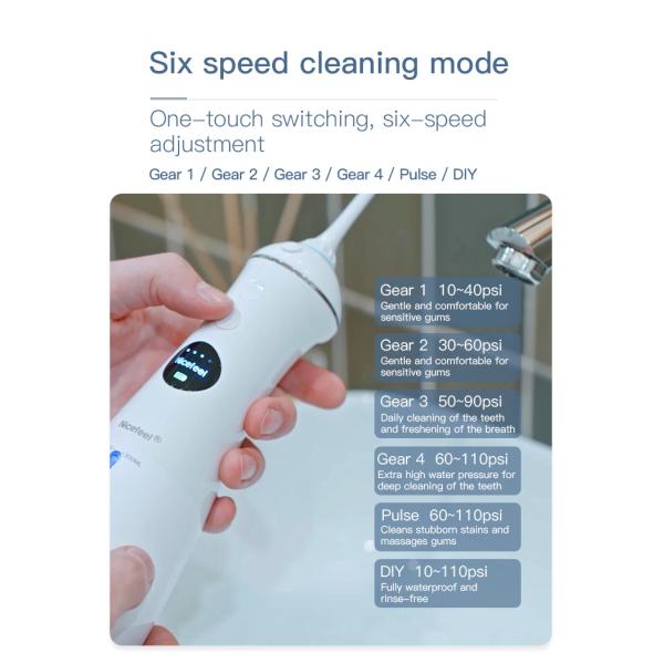 Home Use Nicefeel Oral Irrigator IPX7 With 300ml Water Tank