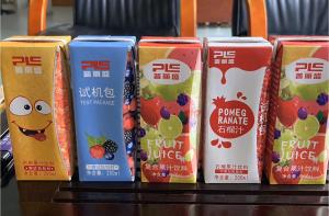 7 Color 200ml Slim Leaf Aseptic Packaging Materials with Sealing Strip