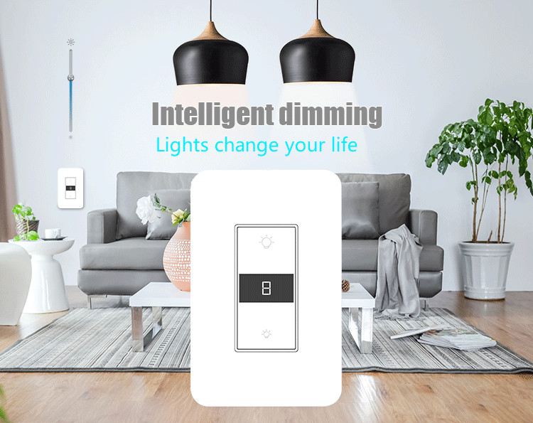 Home Automation Apple HomeKit Wifi Three Way Dimmer Switch 90-110v Remote Control Wireless