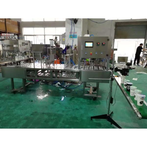 Stainless Steel 5Kw Automatic Bottle Filling Machine For Yogurt Filling