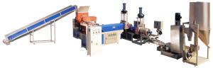 3 Extruder Plastic Recycling Machine 3 In 1 Recycling Line For Wet Flake