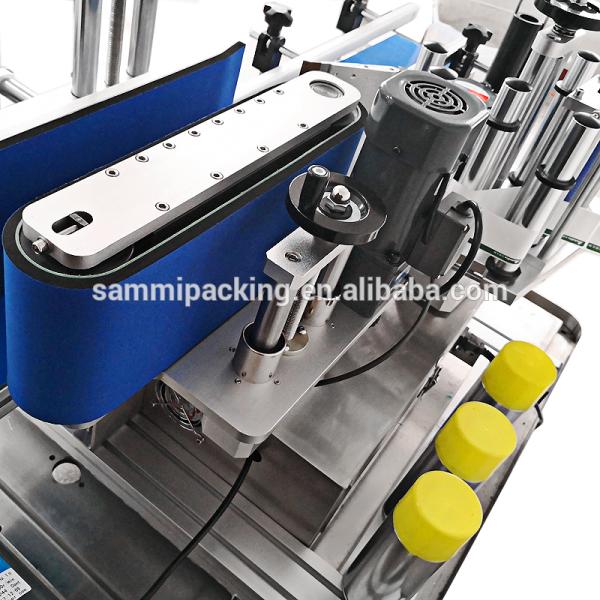 High-Speed Desktop Label Applicator Machine Self-Adhesive Sticker Dispensing for Round Bottle Water Wine Cosmetics Packaging
