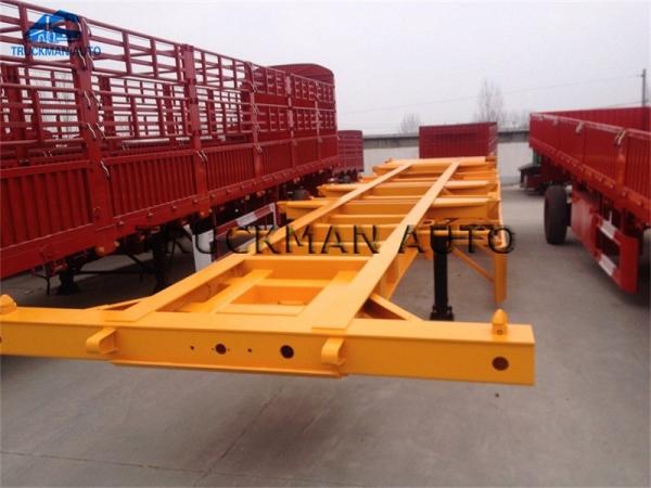 Quality 20ft 40ft Skeleton Trailer , Skeletal Container Trailer With Q345 Material for sale