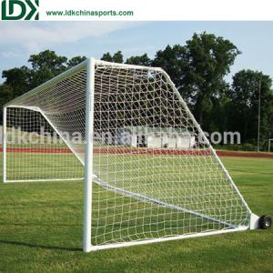 China Aluminum Soccer Football Goals Detachable Portable Soccer Net With Nylon Netting on sale