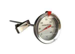 52mm Dial Candy Deep Fry Thermometer 300mm Long Probe Full Stainless Steel Structure
