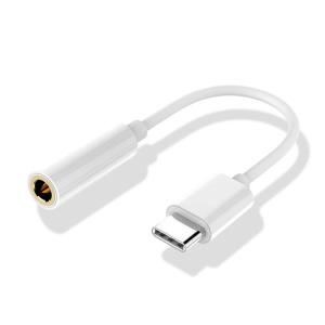 China TPE usb converter type c to 3.5mmDC audio aux headphone cable male type c Adapter otg on sale