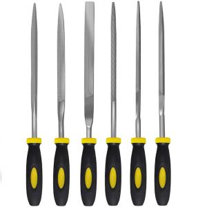 Customized 5PCS 6PCS 10PCS 4*160mm Double Color Handle Needle File Set for Industrial