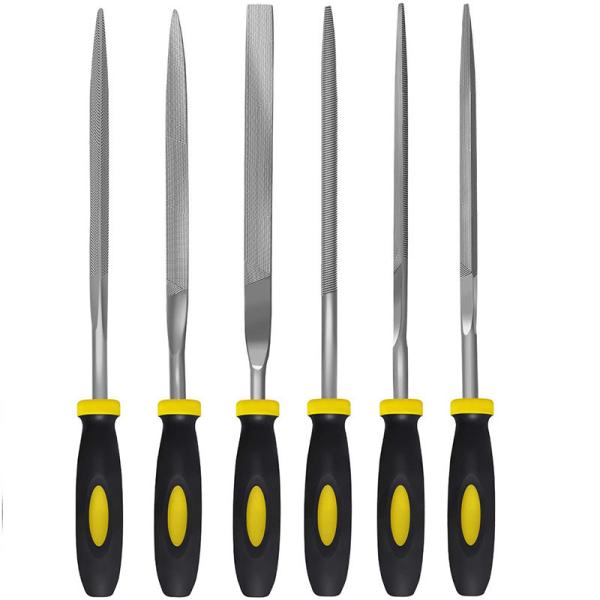 Quality Customized 5PCS 6PCS 10PCS 4*160mm Double Color Handle Needle File Set for Industrial for sale