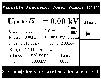 Variable Frequency Resonant Withstand Ac High Voltage Test Set For Long HV XLPE Cable