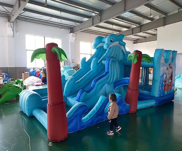 Quality AntiUV Commercial Combo Bounce House , Large Inflatable Bounce House for sale