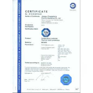 Jiangsu ChangSheng Electric Appliance Co., Ltd Certifications