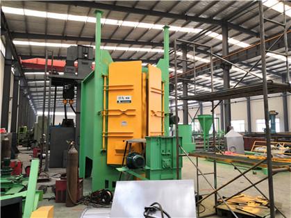 Quality 350kg/min Hanger Type Shot Blasting Machine Casting Parts Cleaning for sale