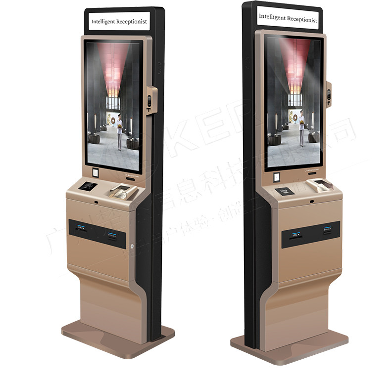 Self-service check-in machine, smart hotel self-service check-in, check-out, card and ticket collection system kiosk