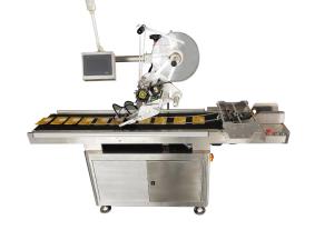 China Intellignent Control Flat Surface Labeller Machine With Automatic Feeder System on sale