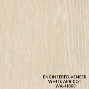 Buy cheap White Apricot Engineered Wood Veneer H86C Slice Cut Technics For Wall Covering product